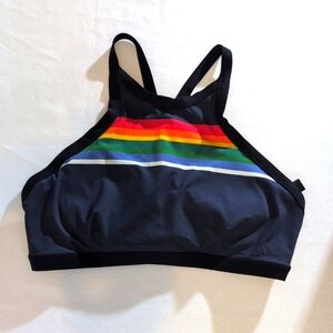 Hurley Women's Pendleton National Parks Quick Dry High Neck Surf Bikini Top L
